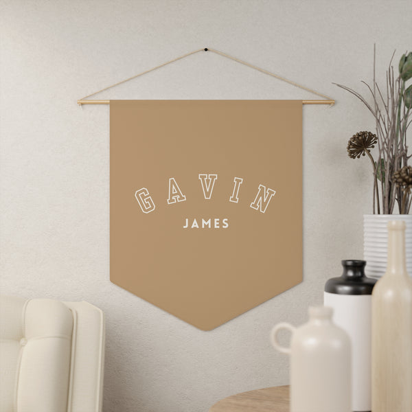 Copy of Personalized Pennant Banner Black/White | Custom Name Nursery Pennant Banner