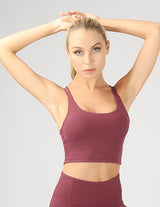 Split Shoulder Strap Sport Bra