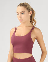 Split Shoulder Strap Sport Bra