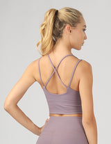 Split Shoulder Strap Sport Bra