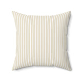 Vintage Stripes Pillow Cover + Insert Taupe