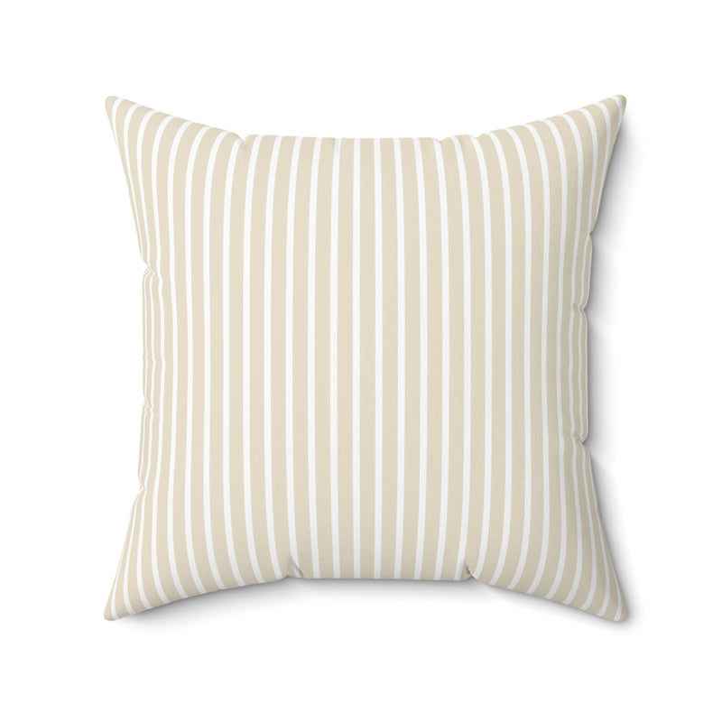 Vintage Stripes Pillow Cover + Insert Taupe