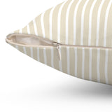 Vintage Stripes Pillow Cover + Insert Taupe