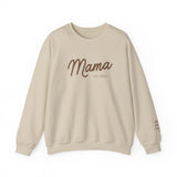 Personalized Mama Crewneck Sweatshirt, Cozy Sweatshirt Customized Mama Sweatshirt