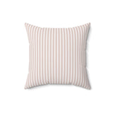 Vintage Stripes Pillow Cover + Insert in Blush