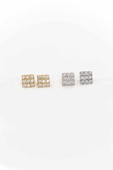 Disco Square Stud Earrings