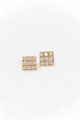 Disco Square Stud Earrings