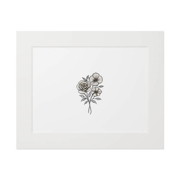 Vintage Floral Bouquet for Nursery and Home Decor - Fine Art Print