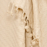 Ivory Knitted 100% Cotton Throw Blanket-6
