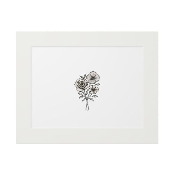Vintage Floral Bouquet for Nursery and Home Decor - Fine Art Print