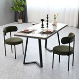 Set of 2 Mid-Century Modern Boucle Dining Chairs-3