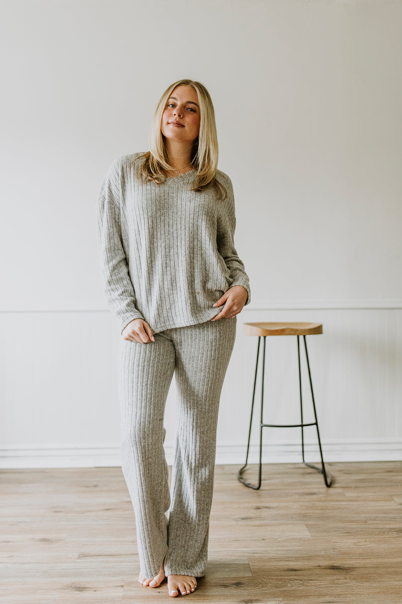 Ribbed Two-Piece Lounge Set