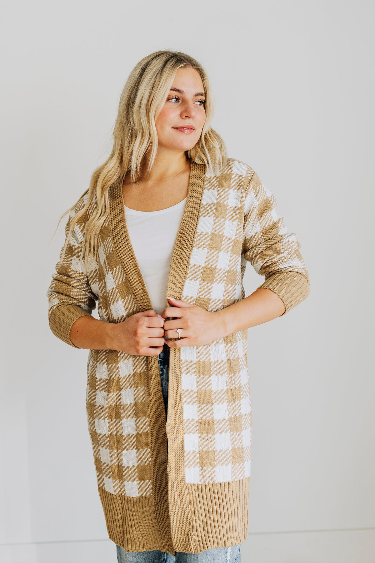 Gingham Plaid Cardigan – Blush Lane