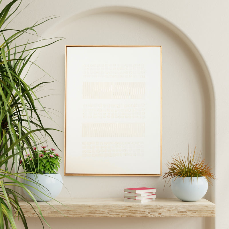 cream minimalist 3D textured abstract wall art – wabi sabi canvas painting