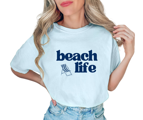 Beach Life Unisex Garment-Dyed T-Shirt, Summer Vibe Tee, Ocean Lover Gift, Casual Beachwear, Relaxed Fit Shirt, [...]