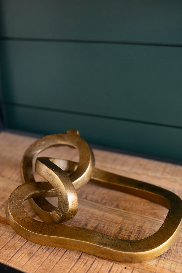 Brass Knot Sculpture