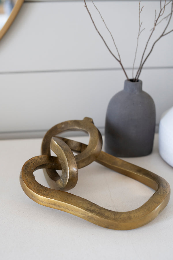 Brass Knot Sculpture