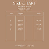Monroe Solid Button-Front Pocket Vest