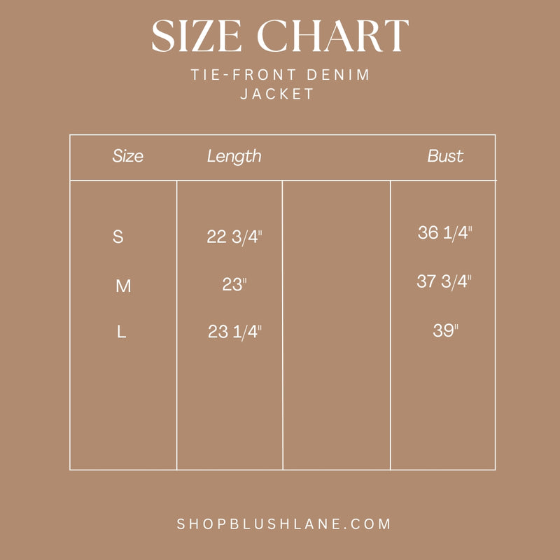 Tie-Front Denim Jacket