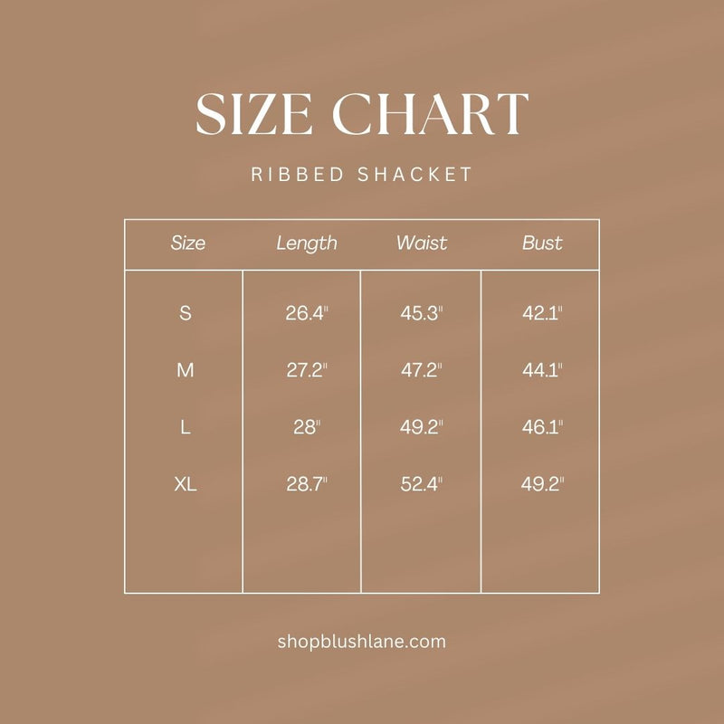 Ribbed Shacket
