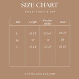 Eyelet Side-Tie Top