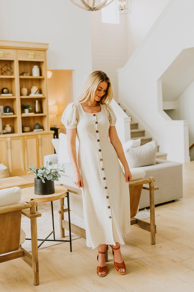 Linen Maxi Dress