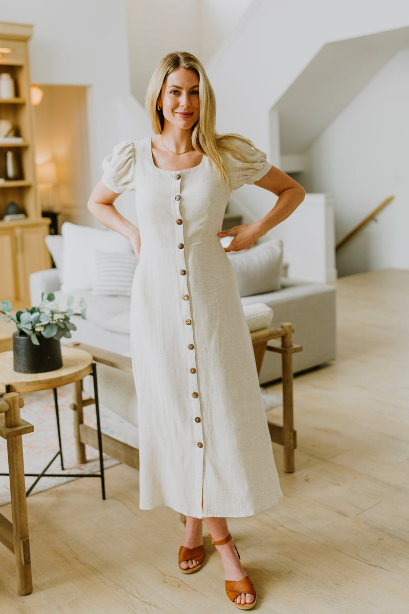 Linen Maxi Dress