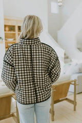 Checkered Quilted Jacket