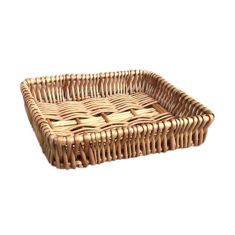 Shallow Wicker Serving Tray-1
