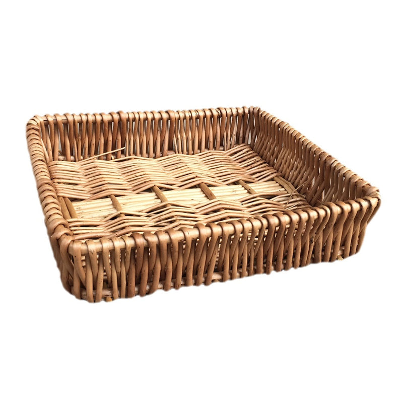 Shallow Wicker Serving Tray-2