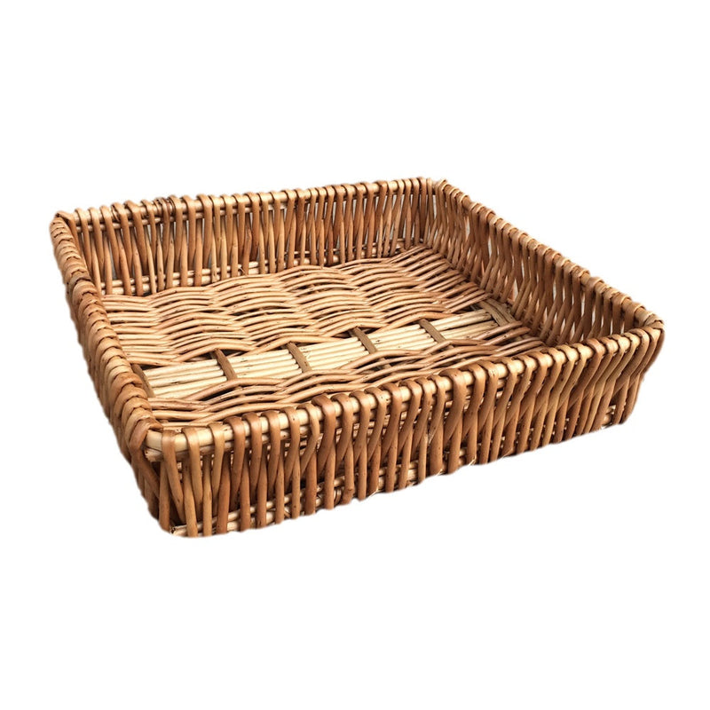 Shallow Wicker Serving Tray-3