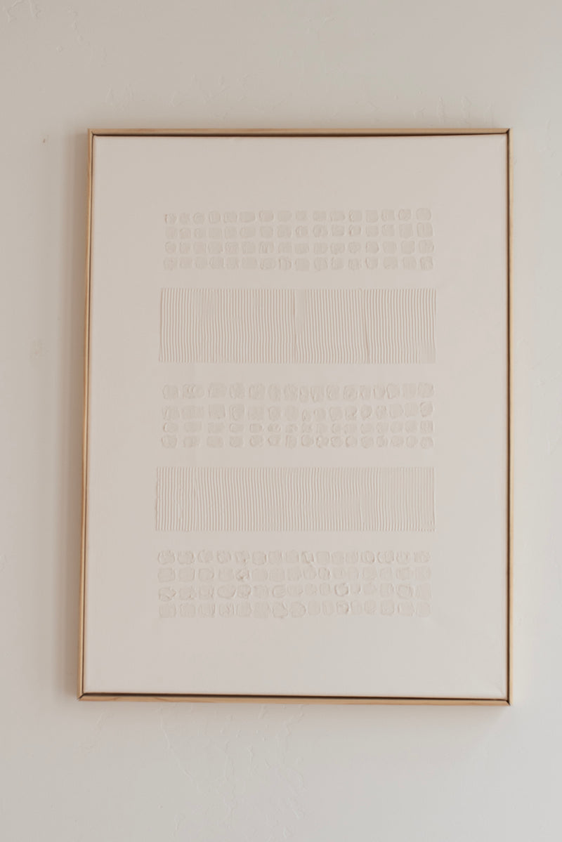 cream minimalist 3D textured abstract wall art – wabi sabi canvas painting