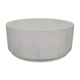 Tamia 42 In. White round Wood Top Coffee Table