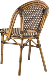 Aluminum Bamboo Look Walnut Chair 2Pk