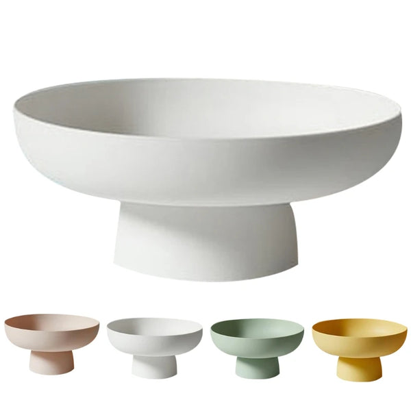 Fruit Dish round Drain Fruit Basket Modern Style Container for Kitchen Counter