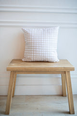 Grid Pillow Cover + Insert in Taupe