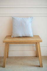 Vintage Stripes Pillow Cover + Insert Powder Blue