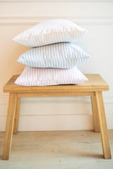 Vintage Stripes Pillow Cover + Insert in Blush