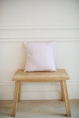 Vintage Stripes Pillow Cover + Insert in Blush