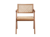 ACME Velentina Arm Chair (Set-2), Rattan & Natural Finish