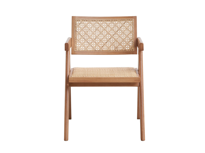 ACME Velentina Arm Chair (Set-2), Rattan & Natural Finish