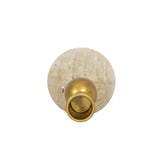 Brass + Wood Taper Holder (Set of 2)