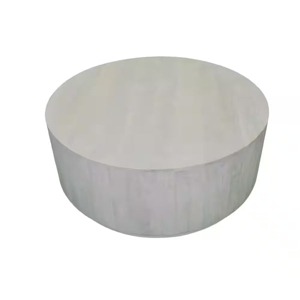 Tamia 42 In. White round Wood Top Coffee Table