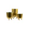 Modern Brass Planters Set Of 3