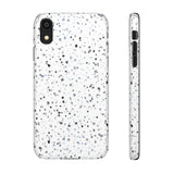 White Terazzo Phone Case