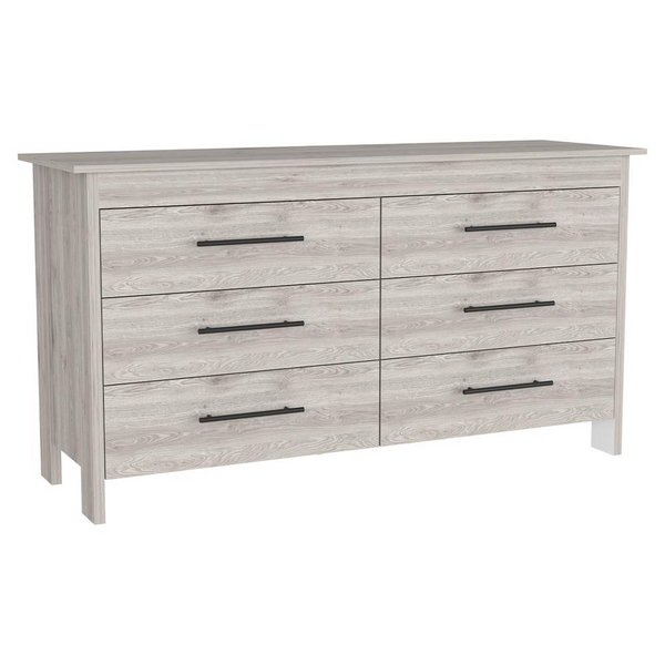 DEPOT E-SHOP Paris 6 Drawer Double Dresser