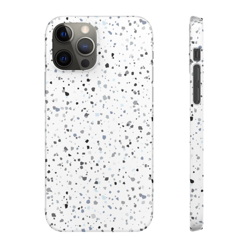 White Terazzo Phone Case