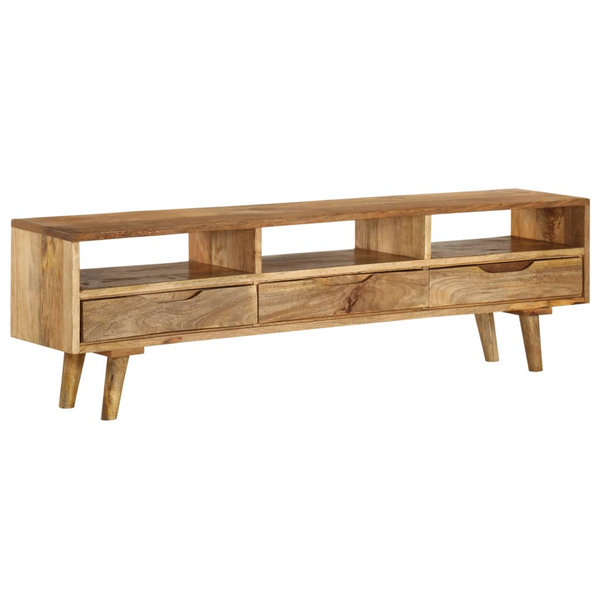 vidaXL TV Cabinet Solid Mango Wood 55.1"x11.8"x16.1"