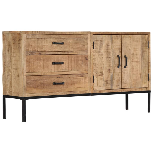 vidaXL Sideboard 55.1"x13.8"x29.5" Solid Mango Wood