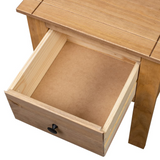 vidaXL Bedside Cabinet 18.1"x15.7"x22.4" Pine Panama Range